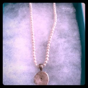 925 silver pearl necklace